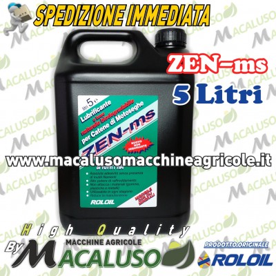 Olio Roloil Zen ms x catena motosega 5 litri lubrificante protettivo 