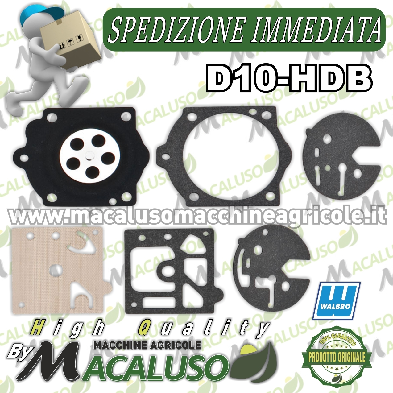 Serie membrane carburatore Walbro D20-WAT decespugliatore motosega  guarnizioni d20wat - Macaluso Macchine Agricole