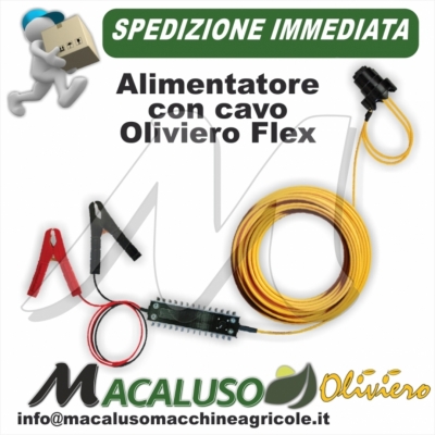 Alimentatore completo di cavo abbacchiatore Oliviero Flex A001-FTM agritec