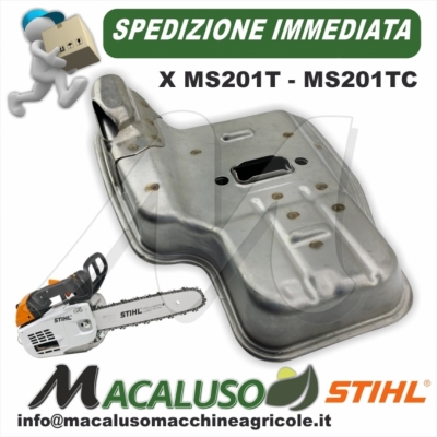 Marmitta motosega Stihl MS201T scarico silenziatore scappamento 11451400601
