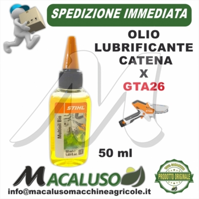 Olio catena Stihl Multioil Bio 50 ml ecologico 07825168500 potatore GTA26 forbice seghetto