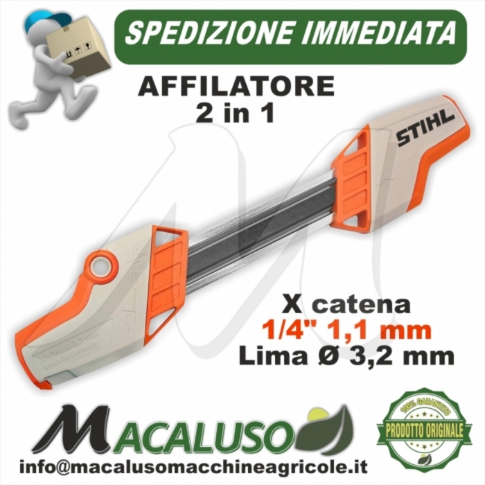 Affilacatene Catena Motosega Facile 2 in 1 Per Stihl 3 / 8P.404  31,8x6,2x1,9cm