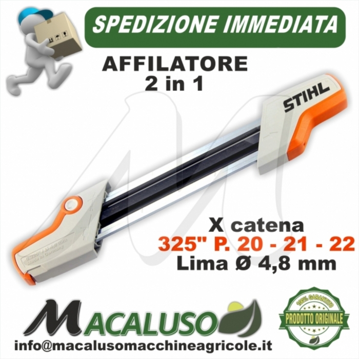 Affilatore 2 in 1 Stihl catena 325 lima 4,8 mm. tondino affilatura motosega  56057504304 - Macaluso Macchine Agricole