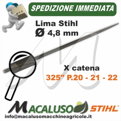 Lima o Tondino Stihl 3/16 mm. 4,8 affilatura catena motosega 56057724806