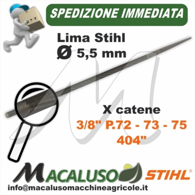 Lima o Tondino Stihl 7/32 mm.5,5 affilatura catena motosega 56057725506