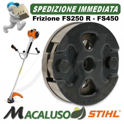 Frizione decespugliatore Stihl FS120 FS200 FS250 FS450 FS480 ceppi centrifuga 41281602001 completa
