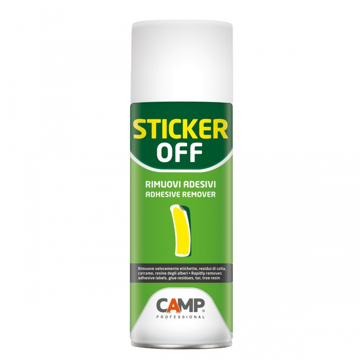 Spray Stiker Off Camp 200 ml rimuovi adesivo adesivi colla collante  silicone bomboletta - Macaluso Macchine Agricole
