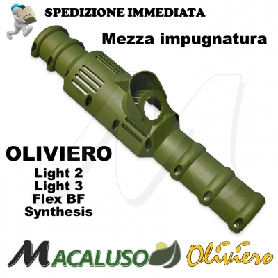 Mezza Impugnatura abbacchiatore Oliviero Light 2-3 Synthesis Flex BF manico guscio M013-BSL