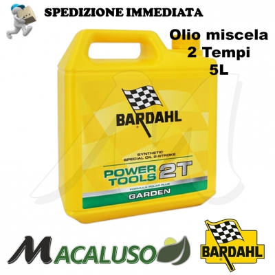 Olio miscela 2T Bardahl Garden Power Tools 5 litri lubrificante sintetico motosega decespugliatore