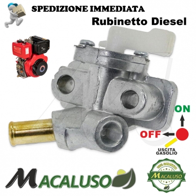 Rubinetto serbatoio gasolio LA170 LA178 LA186 generatore motozappa motopompa motocarriola Launtop 7010400