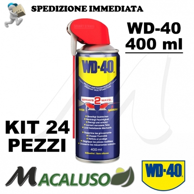 24 Lubrificante multifunzione WD 40 400ml spray miltiuso disincrostante sbloccante