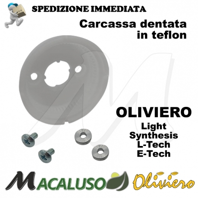 Carcassa dentata teflon X Oliviero Light + viti e boccole MOTORE 12V