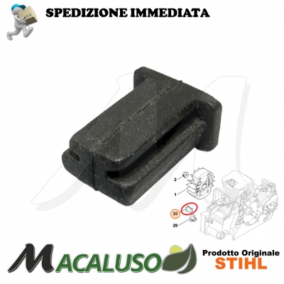 Tampone arresto in gomma motosega stihl 017 018 MS170 MS180 antivibrante ammortizzatore 11307915900